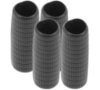 Vaguelly Manchons de Poignée en Caoutchouc Accessoires Solide pour de Violon 4pcs, Faciles à Installer, Noir pour de Violon et Basse