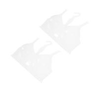 Vaguelly Mannequin de Soutien-Gorge pour Femme en Plastique Transparent Semi-Transparent, Taille Petit, Lot de 2 Pièces avec Cintre, pour Présentation et Agencement de Magasin