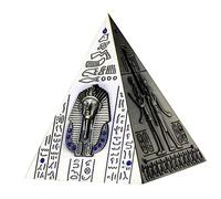 Vaguelly Maquette Pyramide Métallique Rétro pour Bureau, Tirelire Créative Taille Moyenne, Alliage Gris Décoratif, Objet d'art Vintage pour Décoration Maison et Présent de Voyage