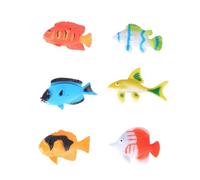 Vaguelly Maquettes en Plastique de Poissons Tropicaux et Poissons Rouges, Ensemble Éducatif de 24 Mini Jouets Marins Réalistes, Format Mini, pour Jeux Préscolaires et Apprentissage