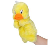 Vaguelly Marionnette à Main Canard Jaune en Peluche Douce, Raconte Histoire pour Garçon et Filles, Accessoire Ludique D'imagination Jeu Interactif, Présent pour Activité Familiale