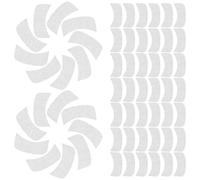 Vaguelly Masque Cou en Soie Naturelle Blanc, 100 Pièces, Accessoire de Beauté Hydratant pour Réparer les Cellules Peau et S'adapter Parfaitement Cou