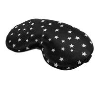 Vaguelly Masque de Sommeil en Tissu Satin Imitation Soie Noir, Léger et Facile à Transporter, pour Voyage et Avion, Masque Occultant Confortable pour Jeunes et Adultes