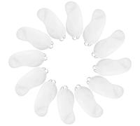 Vaguelly Masques de Sommeil Portables Blancs en Polyester Légers 12 Pièces pour Dormir et Réunions, Cache-yeux Confortables et Pratiques pour Utilisateurs D'ordinateur