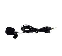 Vaguelly Microphone à Pince-Cravate Filaire 3,5 Mm Clip De Revers Compact, Câble 1,5 M, Plastique, Fréquence 30 Hz-15 000 Hz, pour Réunion Pédagogique Et Cours Magistraux