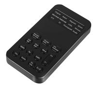 Vaguelly Mini Carte Son Externe USB 8 Effets Sonores, Facile à Transporter en Abs, pour Karaoké et Divertissement sur Téléphone et Ordinateur