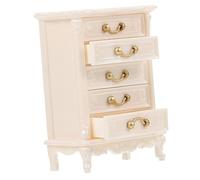 Vaguelly Miniature Cabinet for Dollhouse Vintage Style Small Furniture Adornment for Mini House Décor Practical Storage Living Room Bedroom