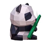 Vaguelly Modèle 3D en Papier Panda Jouet Décoratif Animal en Papier Origami Géométrique Fait Main Kit DIY pour Garçon et Décoration Intérieure 1 Pièce