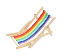 Vaguelly modèle de Chaise de Plage Mini-Chaise Accessoire de Chaise Longue Miniature Chaise de Plage Miniature Accessoires de Plage Miniature Mini chaises de Plage Chiffon