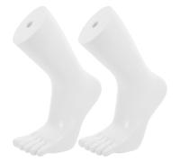 Vaguelly Modèle de Pied en Vinyle Blanc pour Chaussettes à Orteils et Chaussettes, Léger et Stable, Présentoir pour Magasins de Détail et Vitrines