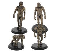 Vaguelly Modèle d'évolution Humaine préhistorique 4 pièces : Figurines d'homme pour l'enseignement en Classe - Jouets éducatifs en Plastique pour Les Cours d'histoire et