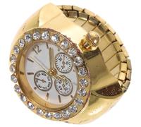 Vaguelly Montre à Anneau à Quartz Décontractée pour Couples, Alliage Verre | Style Casual et Élégant, Lecture Précise de L’heure, Facile à Assortir, pour Rendez-sorties