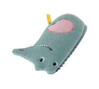 Vaguelly Moufle de Toilette Enfant Garçon Fille Dessin Animé Vert Éponge Douce Exfoliante pour Bain Garçon Fille Moufle Lavable pour Mains Nettoyage Complet Du Corps des Tout-petits