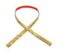 Vaguelly Moulure Murale Autocollante PVC Flexible 1 Mètre X 25 CM Largeur X 05 CM Épaisseur Bande de Calfeutrage Décorative Dorée Garniture D’Angle Auto-Adhésive pour Murs Meubles et