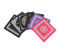Vaguelly Nappe D'autel pour Tarot en Tissu Non Tissé, Lot de 6 Pièces Design Créatif et Atmosphère Mystérieuse, pour Divination et Décoration de Table