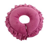 Vaguelly oreiller de corps oreiller pour massage de la tête oreiller de salon de beauté coussin de massage pour lit oreiller massant pour le visage face cachée velours de cristal Violet