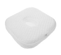 Vaguelly Oreiller de Soin pour Piercing d'Oreille en Mousse à Mémoire de Forme Blanche Coussin Creux pour Dormir Côté Protection Hygiénique pour Cicatrisation et Confort Après Perçage