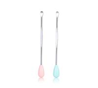Vaguelly -oreilles Acier Inoxydable Curette Auriculaire Portable Cuillère à Oreilles Outil Dissolvant De Cérumen Curette à Cérumen