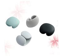 Vaguelly Organisateur De Câbles Et Enrouleur De Ligne En Silicone, Lot De 4, Support Pour Écouteurs Compact, Usage Bureau Et Voyage, Petit Format, Couleurs Aléatoires