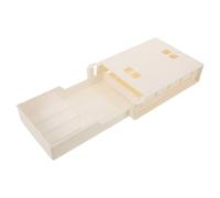 Vaguelly Organisateur Tiroir Sous Bureau Blanc Réglable pour Outils de Manucure Boîte de Rangement Coulissante Portable pour Maison Bureau École et Salon