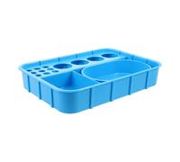 Vaguelly Organisateur Transport de Compartiments en Plastique Bleu Intégrés Sécurisé Prévention des Erreurs et pour Hôpitaux et Salles D'infusion