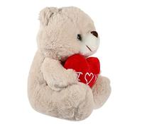 Vaguelly Ours en Peluche Jouet d'enfant Jouets en Peluche pour Enfants Ours de Saint Valentin pour Enfants Ours Animal Plush Plush Adorable Jouet Animal Peluches Coton PP Beige