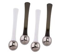 Vaguelly Outil De Massage Des Yeux, Lot De 4 Bâtonnets En Alliage De Zinc, Cuillère Applicatrice Crème Contour Des Yeux, Accessoire Beauté Compact Pour Maquillage