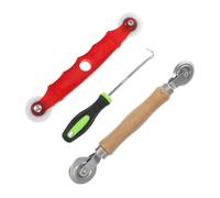 Vaguelly Outil de Réparation Moustiquaire Fenêtre Kit avec Crochet et Roulettes Doubles pour Remplacement Écran et Enduit