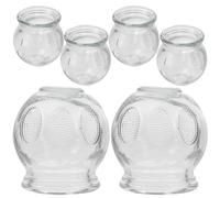 Vaguelly Outil De Ventouses Ensemble De Ventouses En Verre 6 Pcs No.1 Pour Cou Et Visage Création De Succion Et Usage Pratique