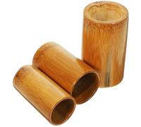 Vaguelly Outil de Ventouses Sain en Bambou Rond sans Bavures Forte Adsorption, Accessoire de Massage pour Thérapie par Ventouses Corps et Pieds