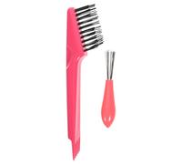 Vaguelly Outil Nettoyant pour Brosse à Cheveux avec Griffes Multifonctions Enlève Poils Rapidement et Facile à Utiliser Salon et Domicile Lot Rose