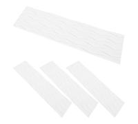 Vaguelly Pad Antidérapant EVA Blanc pour Planche de Surf, Texture Rainurée, Dos Adhésif, 1 Set, pour Sports Nautiques, Kayak et Pont de Bateau