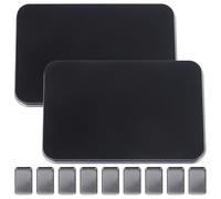 Vaguelly Palette de Maquillage Vide Grosse Capacité As 2 Sets Noir, Organisateur Compact pour Fards à Paupières Blush, pour Petite Pochette ou Paquet à Main