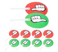 Vaguelly Palettes de Vote Vertes et Rouges Accessoire Interactif en Plastique Réutilisables Lot de 20 pour Quiz et Discussions en Classe pour Enseignants et Élèves