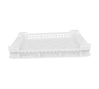 Vaguelly Panier De Congélation Plastique Blanc 370x350x60 Mm Panier De Séchage à L'air Pour Fruits De Mer Stockage Froid La Cuisine Usage Réfrigérateur