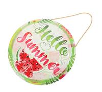 Vaguelly Panneau Bois Bonjour Été Décoration Murale pour Intérieur Pendentif De Porte pour Décoration