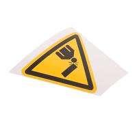 Vaguelly Panneau D'avertissement Police Très Visible pour Entrepôts et Parkings et Forte Adhérence Autocollant Jaune en Pvc Signalisation Sécurité Attention la Tête
