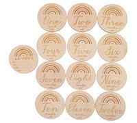 Vaguelly Panneau Pour Bébé Annonce Du Nom Du Bébé Décoration De Chambre Denfant Cercles En Bois Accessoires De Photographie Pour Nouveau-né