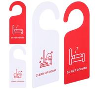 Vaguelly Panneau Suspendu « Ne Pas Déranger » pour Porte D'hôtel en Pvc, 4 Pièces, Résistant à L'usure, Facile à Accrocher, Style Moderne Simple pour Café ou Club