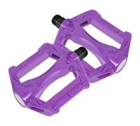 Vaguelly Pédales de Vélo Robustes pour Mountain Bike en Plastique et Fer Pourpre, Plateforme Large, Confort de Pédalage, Remplacement pour Accessoires de Cyclisme