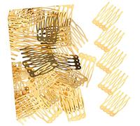 Vaguelly Peigne à Cheveux Diy 50pcs Dorés à Dents Pour Coiffure Des Femmes Accessoires De Coiffure Peigne à Épingle à Cheveux Bricolage Et Styling