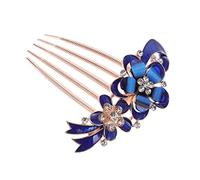 Vaguelly Peigne à Cheveux Étoile de Fleur Rhinestone pour Mariage Accessoires Élégants pour Mariée et Fête