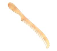 Vaguelly Peigne à Cheveux Naturel en Corne de Mouton Antistatique Épaisseur 4-6 Mm Outils de Massage Cuir Chevelu Femmes Usage Quotidien Soin Capillaire