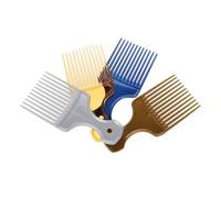 Vaguelly Peignes à Dents Larges Coiffure 4 Pièces Noir Bleu Marine Gris Argenté or Kit Professionnel Pour Hommes Femmes Salon Coiffage Queue D’épingle Boucle Et Styling