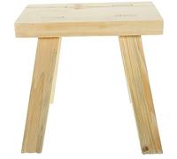 Vaguelly Petit Banc Massif pour Garçon Fille Tabouret Stable et Marchepied Polyvalent pour Chambre et Bureau Design Simple et Naturel Meuble Pratique pour Intérieur et Extérieur