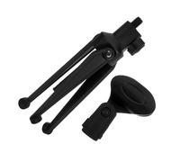 Vaguelly Pied de Micro de Bureau en Plastique avec Clip Stable, Hauteur Réglable de 21 à 27,5 Cm, Compatible avec Microphones de 30 à 40 Mm, pour Live Streaming