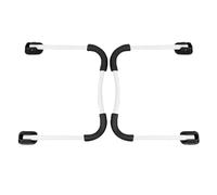 Vaguelly Pied de Table Pliable Robuste, 2 Pièces en Fer Pieds Antidérapants Larges, Réglables pour Bureau Debout et Table Escamotable