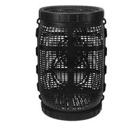 Vaguelly Piège de Pêche Portable Rond, Grand Filet Anti-évasion Noir