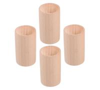Vaguelly Piliers De Présentation En Bois 4 Pièces Supports Cylindriques Ronds Pour Diffuseur De Parfum