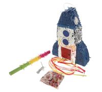 Vaguelly Piñata Fusée Pour Anniversaire Garçon Fille Décorations De Fête Thème Espace Jeux Anniversaire Interactifs Pour Garçons Et Filles Activité Amusante À Remplir De Friandises